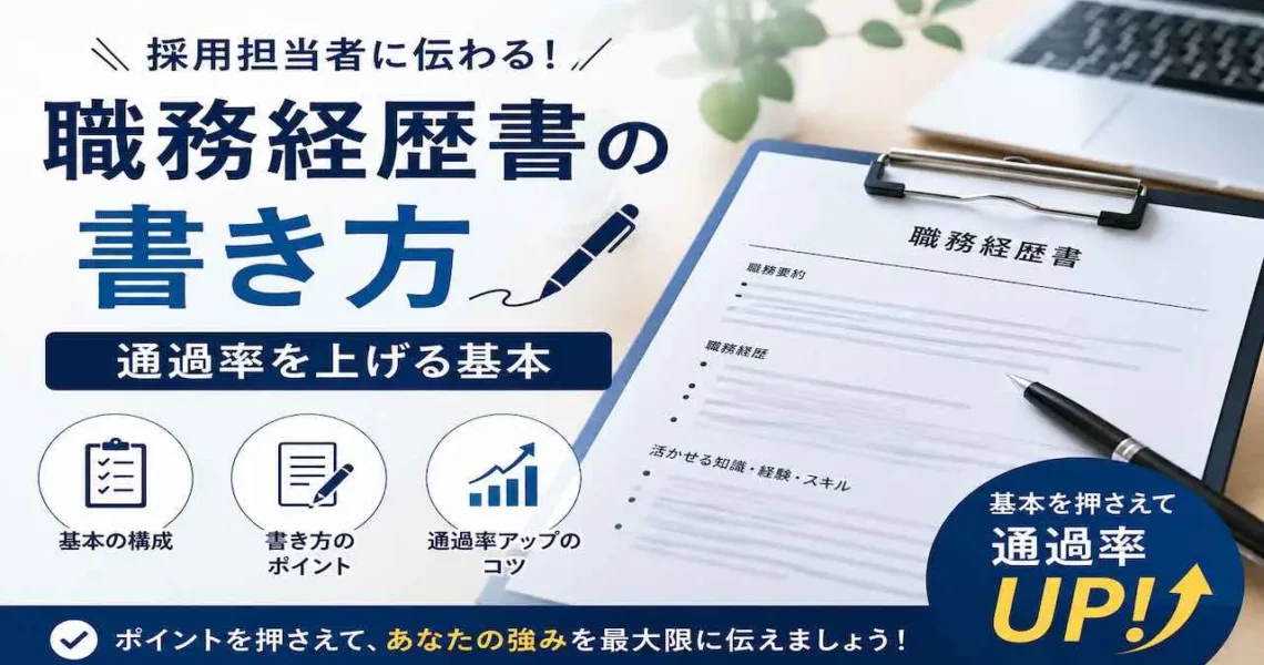 職務経歴書の書き方、通過率を上げる基本